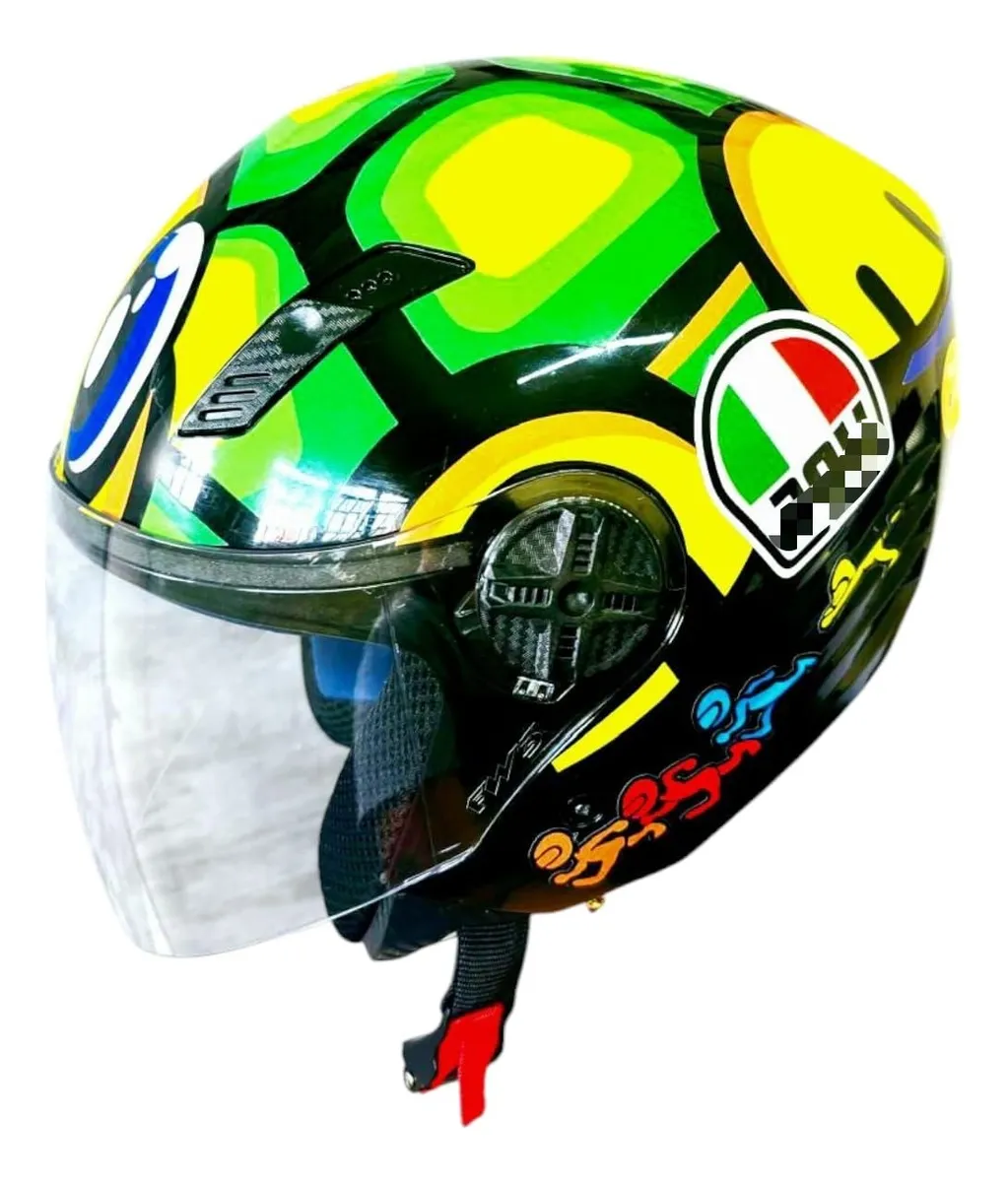 AGV Turtle Verde Tartaruga Personalizado — imagem 1