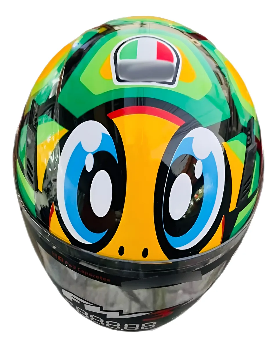 AGV Turtle Verde Tartaruga Personalizado — imagem 3
